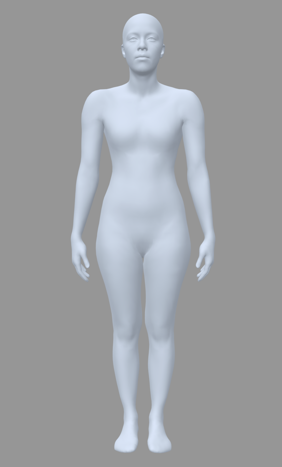 3D 신체 모델링 예시